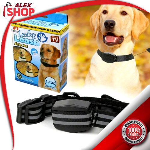 2u1 uvlačeći podesivi povodac za pse i mačke Lucky leash