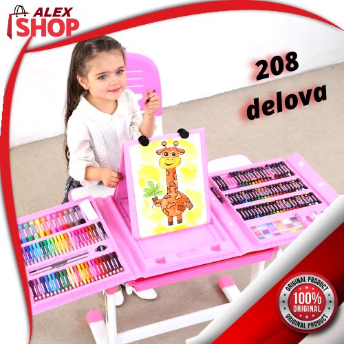 Veliki set kofer za slikanje i bojenje sa rasklopivom tablom