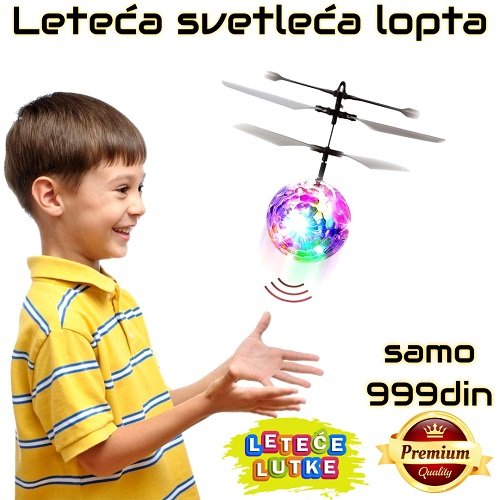 novogodišnja kugla koja svetli može da leti